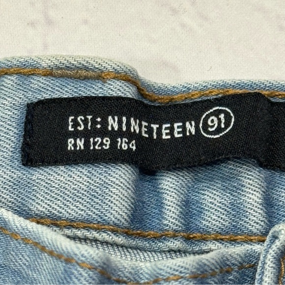 Cotton on harem pant’s like crotch Men's Light Blue Distressed Jeans size 30 - Picture 7 of 16